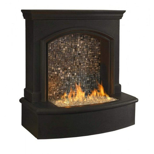 American Fyre Designs Small Firefall With Artisan Glass - 690-xx-52-M5xC