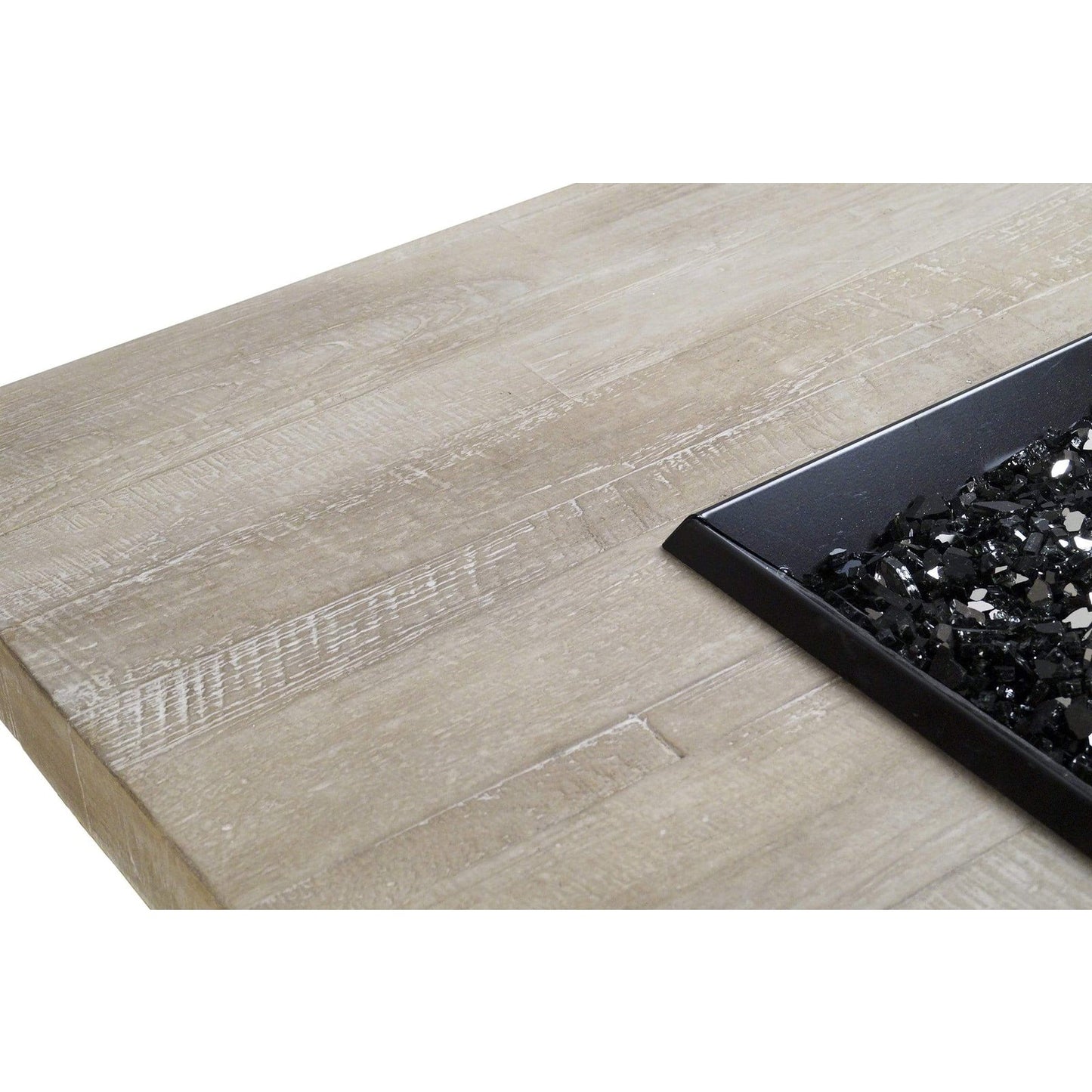 American Fyre Designs Reclaimed Wood Bordeaux Square Fire Bowl - 610-xx-11-M2xC