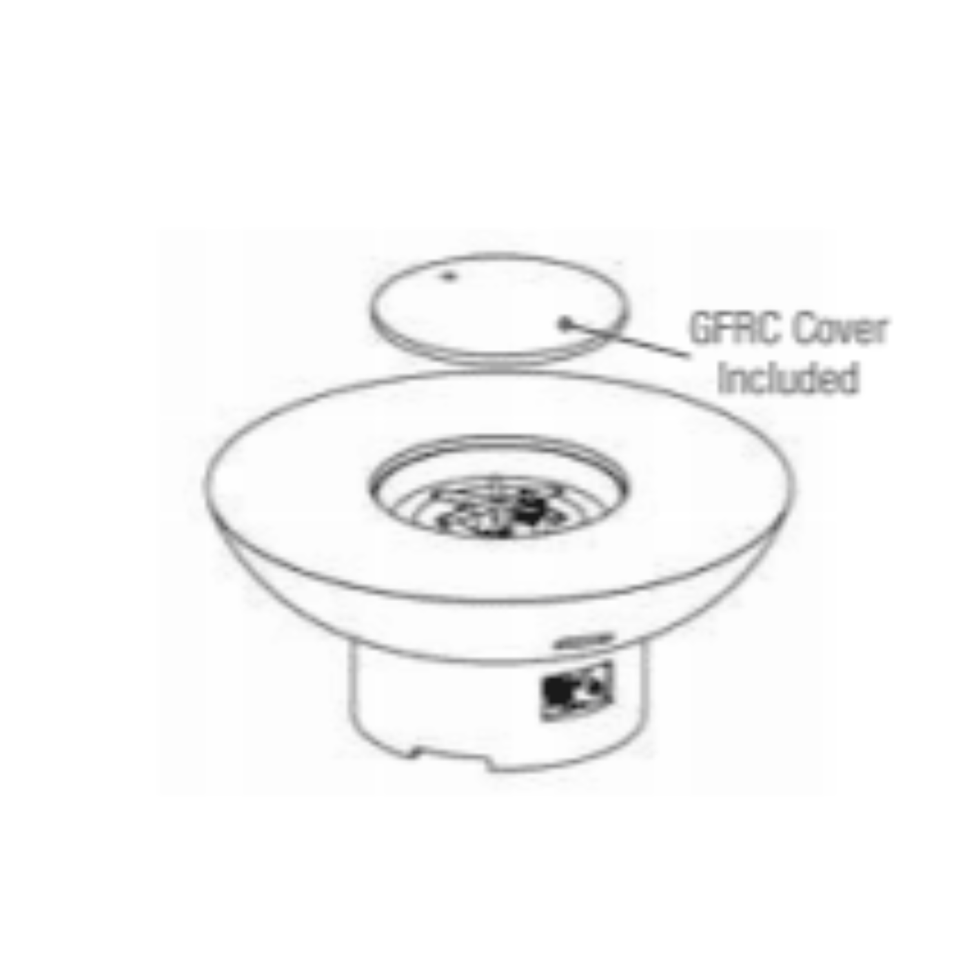 American Fyre Designs Lotus Firetable - 653-xx-11-M2xC