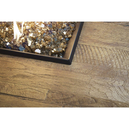 American Fyre Designs Reclaimed Wood Contempo Rectangle Fire Table - 783-BA-FO-M4NC
