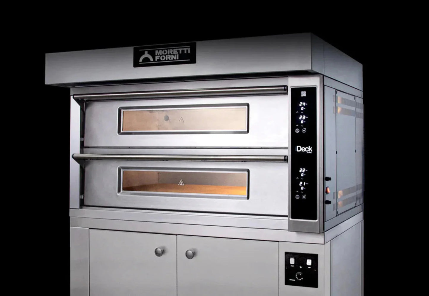 AMPTO iDeck Digital Control Electric Pizza Oven 61x66x14 cm chamber. 2 Deck - ID-D 60.60
