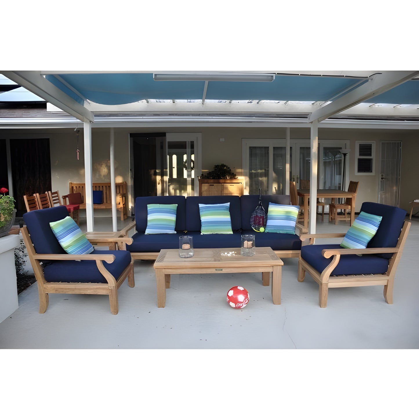 Riviera Luxe 7-Pieces Modular Set With Rectangular Table B