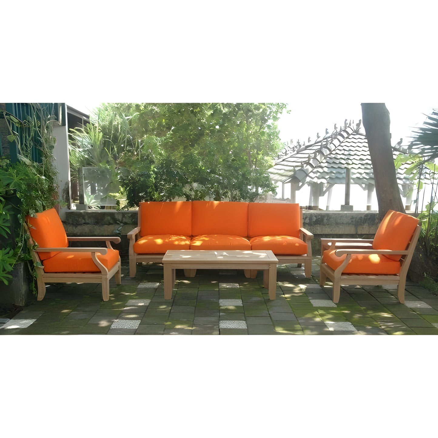 Riviera Luxe 7-Pieces Modular Set With Rectangular Table B