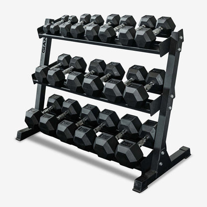 GIANT Rubber Hex Dumbbell Sets - Ergonomic - DB550