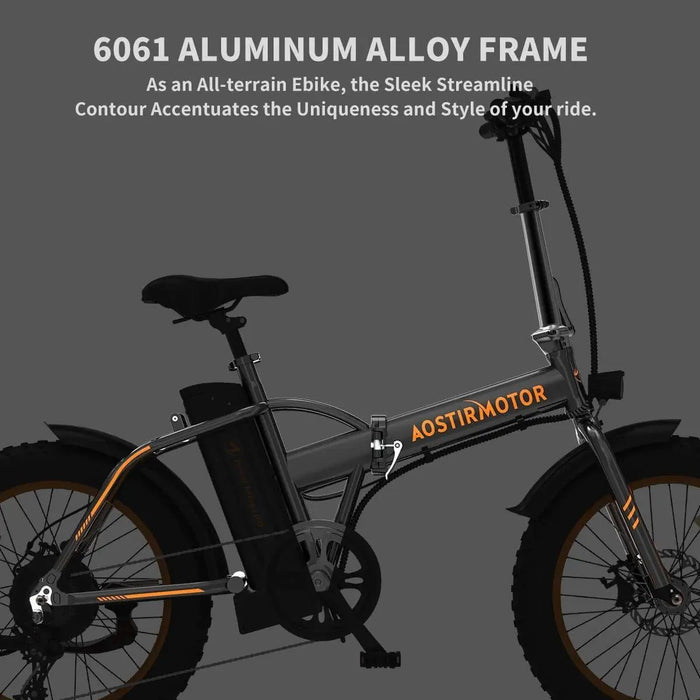 Aostirmotor A20 500W 36V Fat Tire Folding Electric Bike