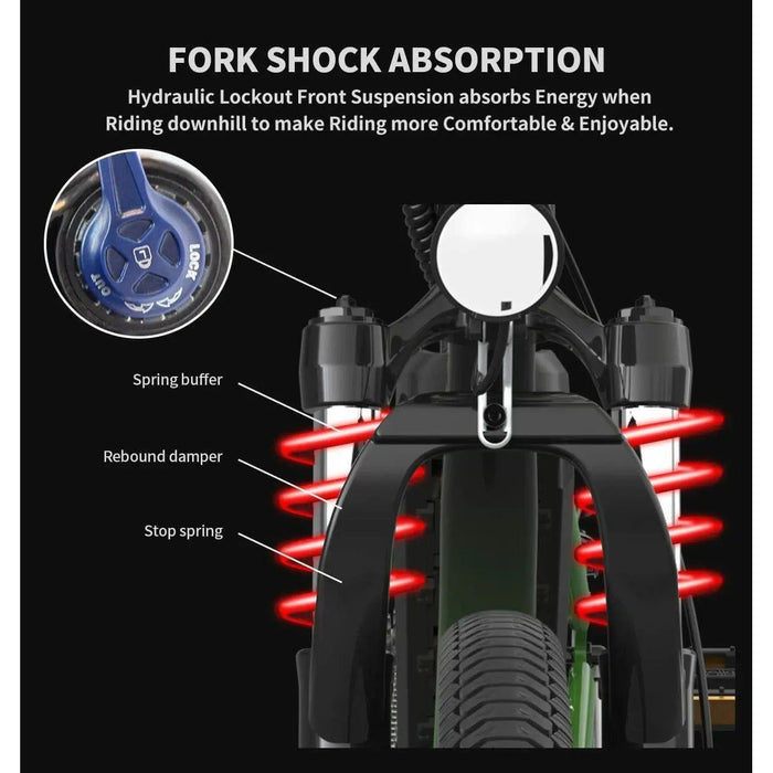 Aostirmotor A350 350W 36V Front Suspension Urban Electric Bike