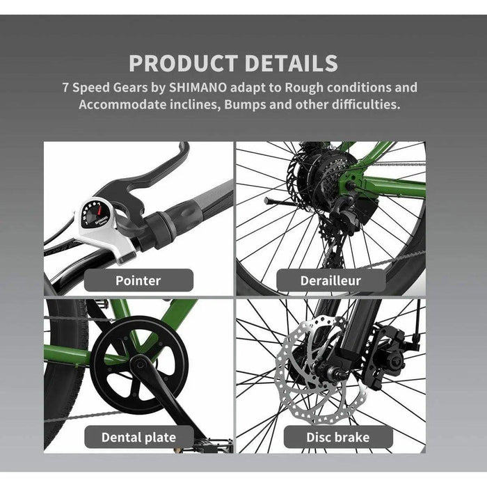 Aostirmotor A350 350W 36V Front Suspension Urban Electric Bike