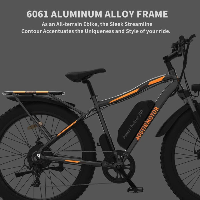 Aostirmotor S07 750W 48V Fat Tire Electric Mountain Bike