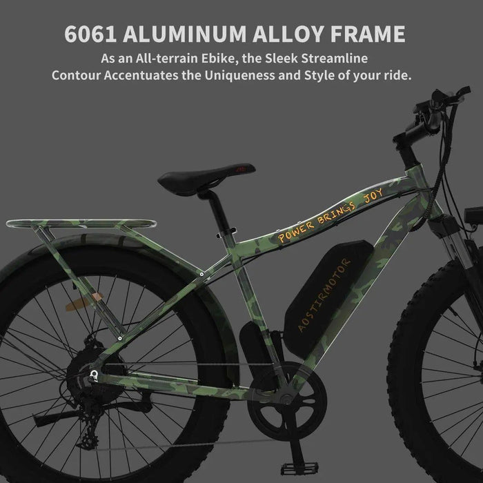 Aostirmotor S07 750W 48V Fat Tire Electric Mountain Bike