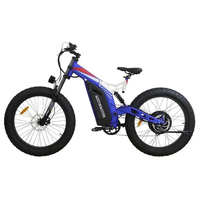 Aostirmotor S17-1500W 1500W 48V Full-Suspension Mountain Electric Bike