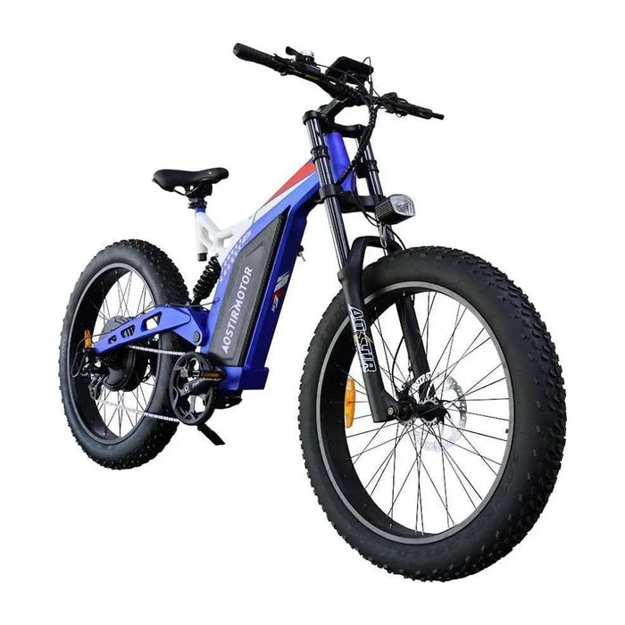 Aostirmotor S17-1500W 1500W 48V Full-Suspension Mountain Electric Bike