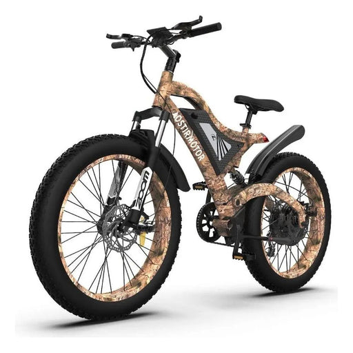 Aostirmotor S18-1500W Snakeskin Grain 1500W 48V Fat Tire Mountain Electric Bike