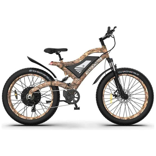 Aostirmotor S18-1500W Snakeskin Grain 1500W 48V Fat Tire Mountain Electric Bike