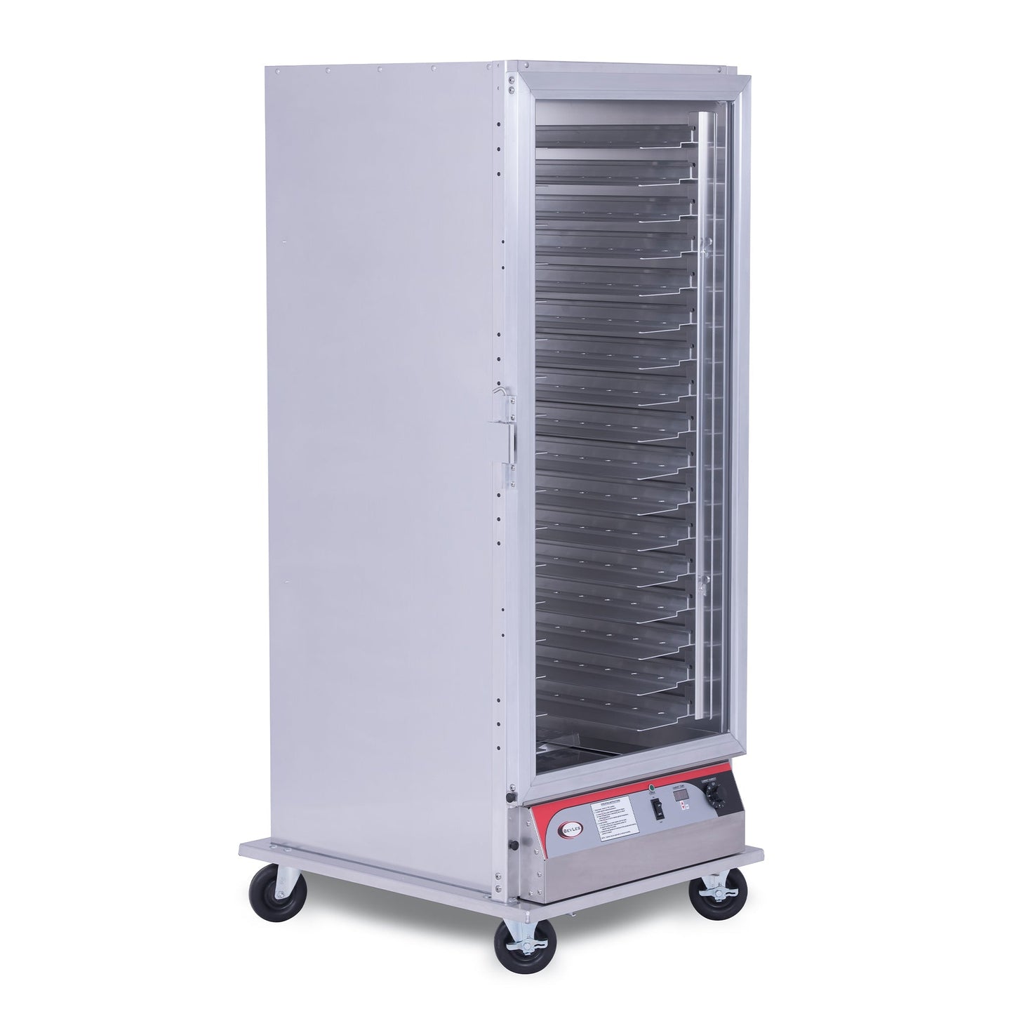 BevLes - PHC70-32INS-A-1R2, BevLes Full Size Insulated PHC Proofing & Holding Cabinet, 115V, Right Hand Hinge, Dutch Doors, in Silver - PHC70-32INS-A-1R2