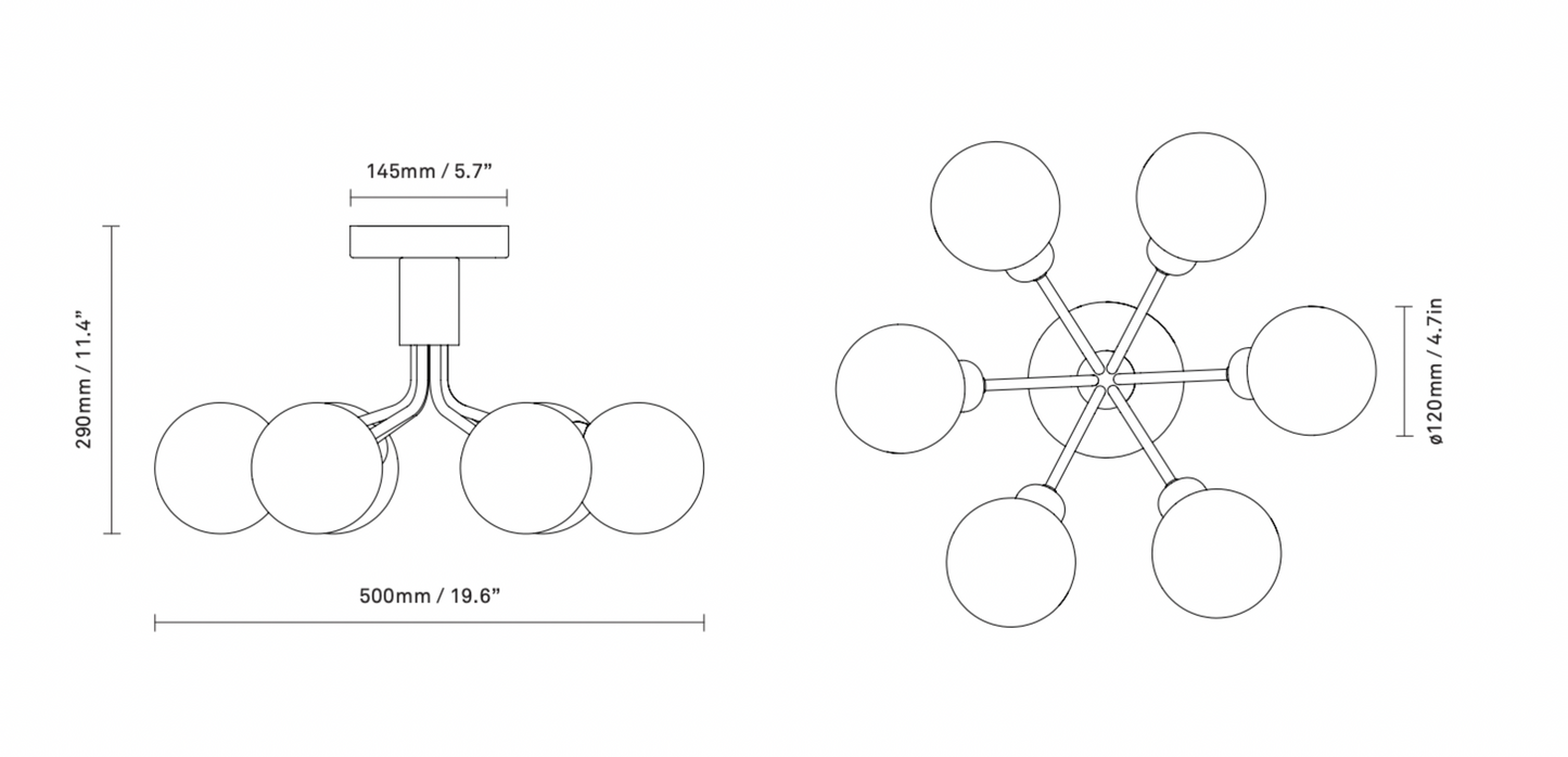 Nuura Apiales 6 Ceiling Light - 3059007
