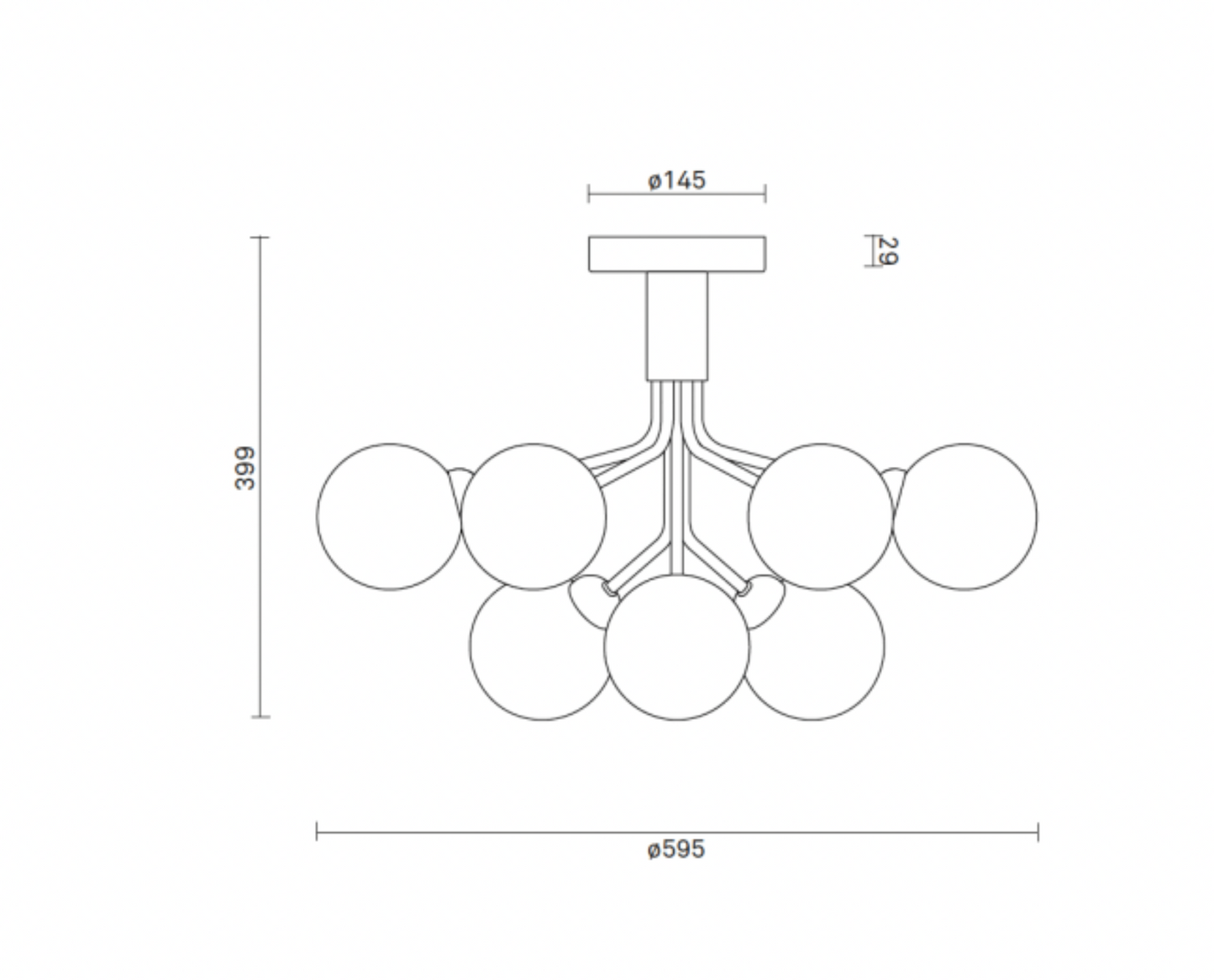 Nuura Apiales 9 Ceiling Light - 3059002