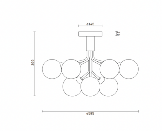 Nuura Apiales 9 Ceiling Light - 3059002
