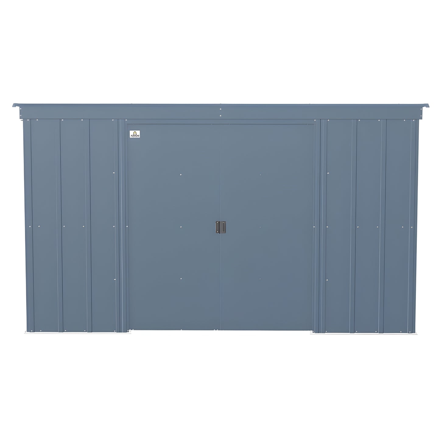 Arrow | Classic Steel Storage Shed, 10x4 ft., Blue Grey CLP104BG