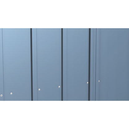 Arrow | Classic Steel Storage Shed, 10x4 ft., Blue Grey CLP104BG