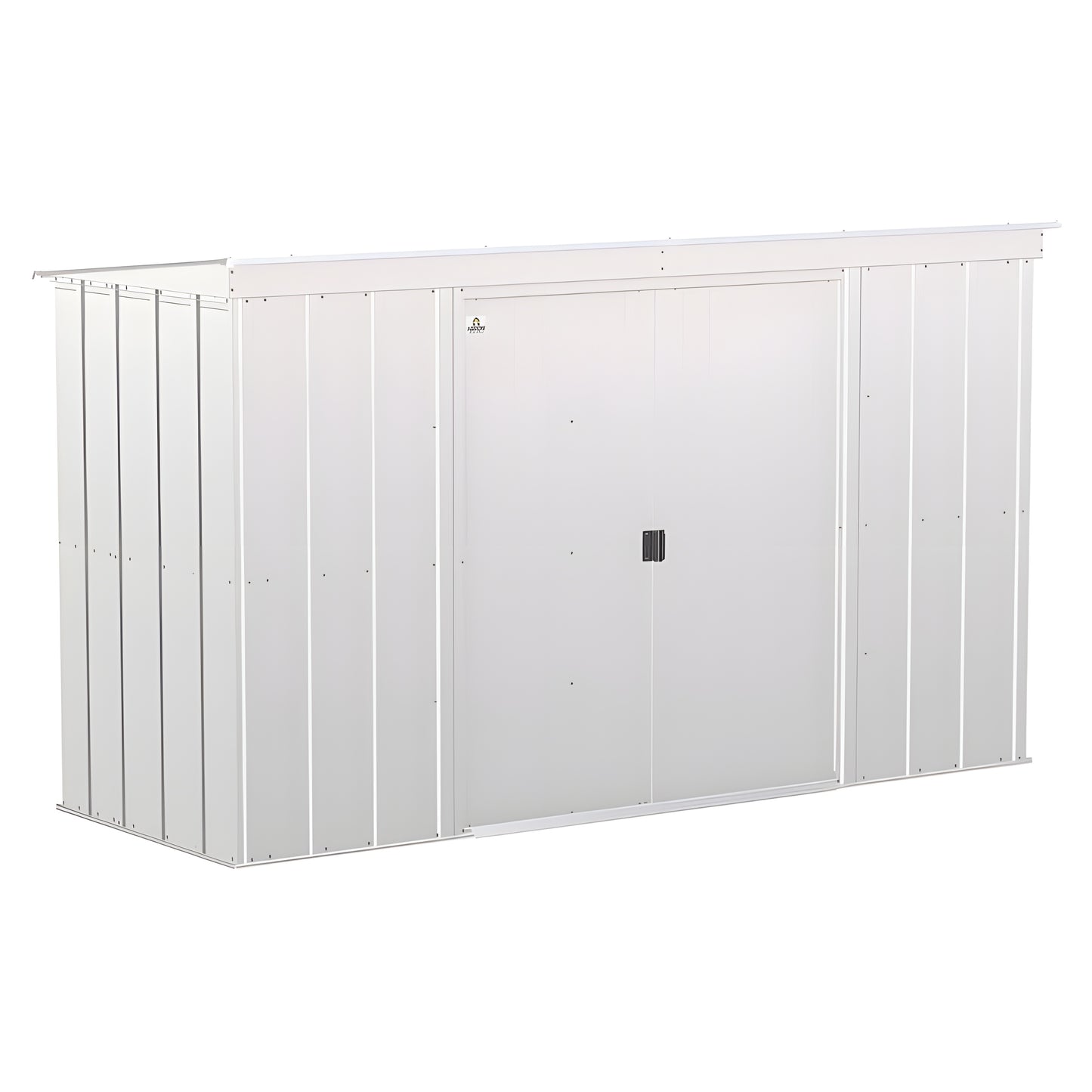 Arrow | Classic Steel Storage Shed, 10x4 ft., Flute Grey CLP104FG