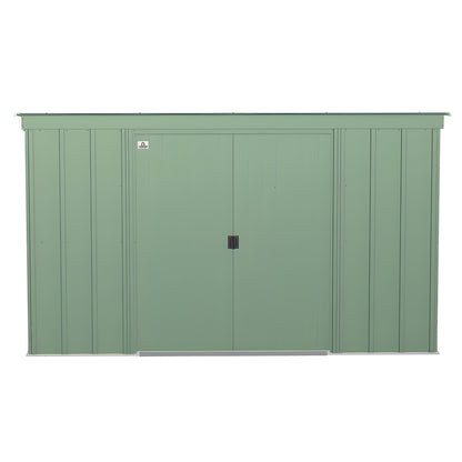 Arrow | Classic Steel Storage Shed, 10x4 ft., Sage Green CLP104SG