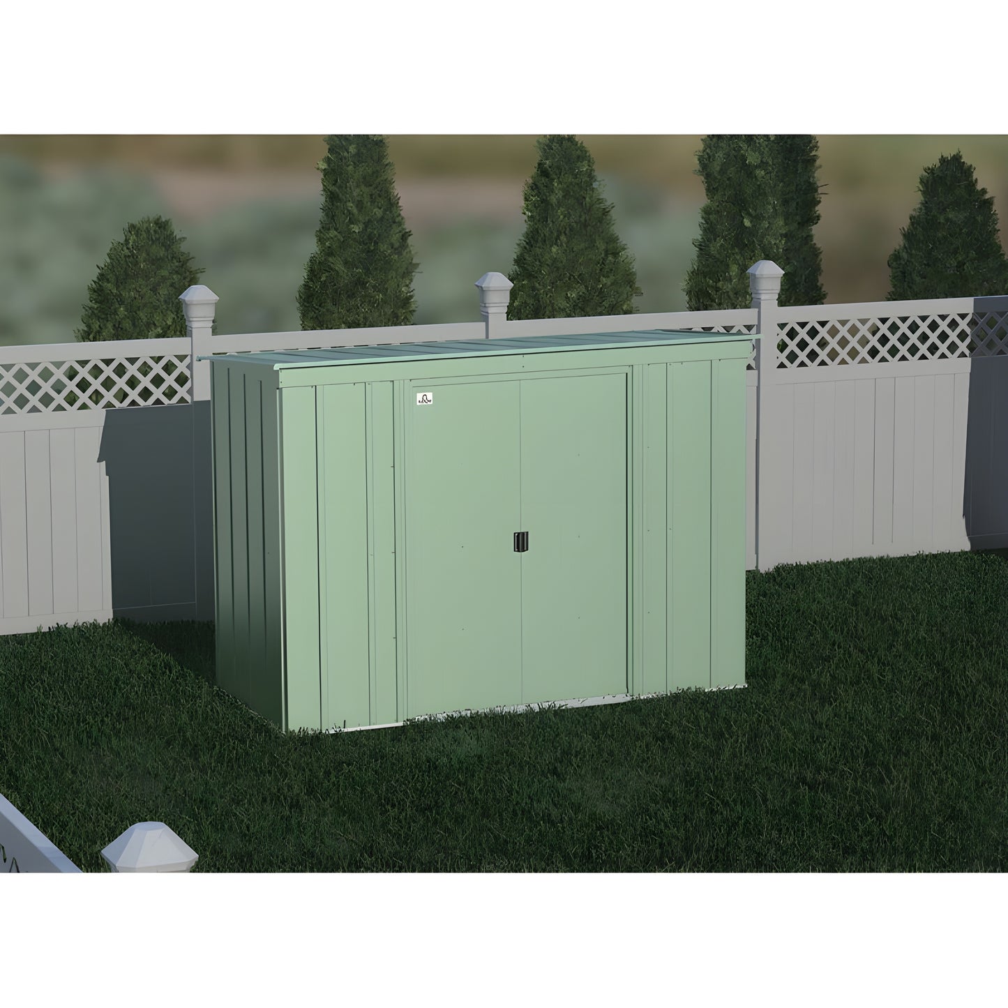 Arrow | Classic Steel Storage Shed, 8x4 ft., Sage Green CLP84SG