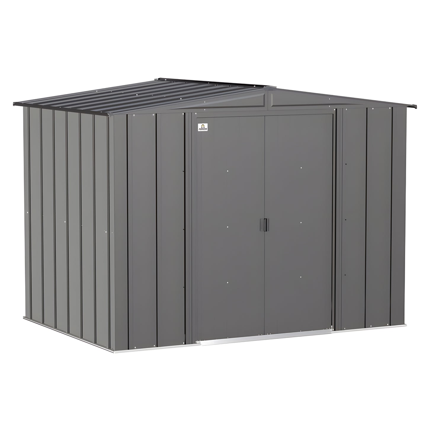 Arrow | Classic Steel Storage Shed, 8x6 ft., Charcoal CLG86CC-01