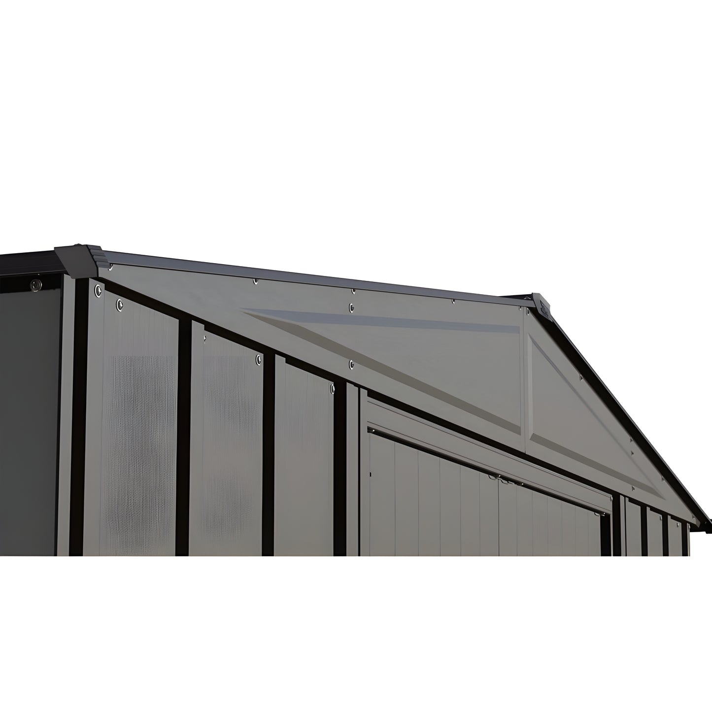 Arrow | Classic Steel Storage Shed, 8x6 ft., Charcoal CLG86CC-01