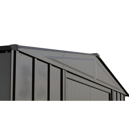 Arrow | Classic Steel Storage Shed, 8x6 ft., Charcoal CLG86CC-01