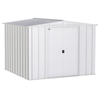 Arrow | Classic Steel Storage Shed, 8x8 ft., Flute Grey CLG88FG