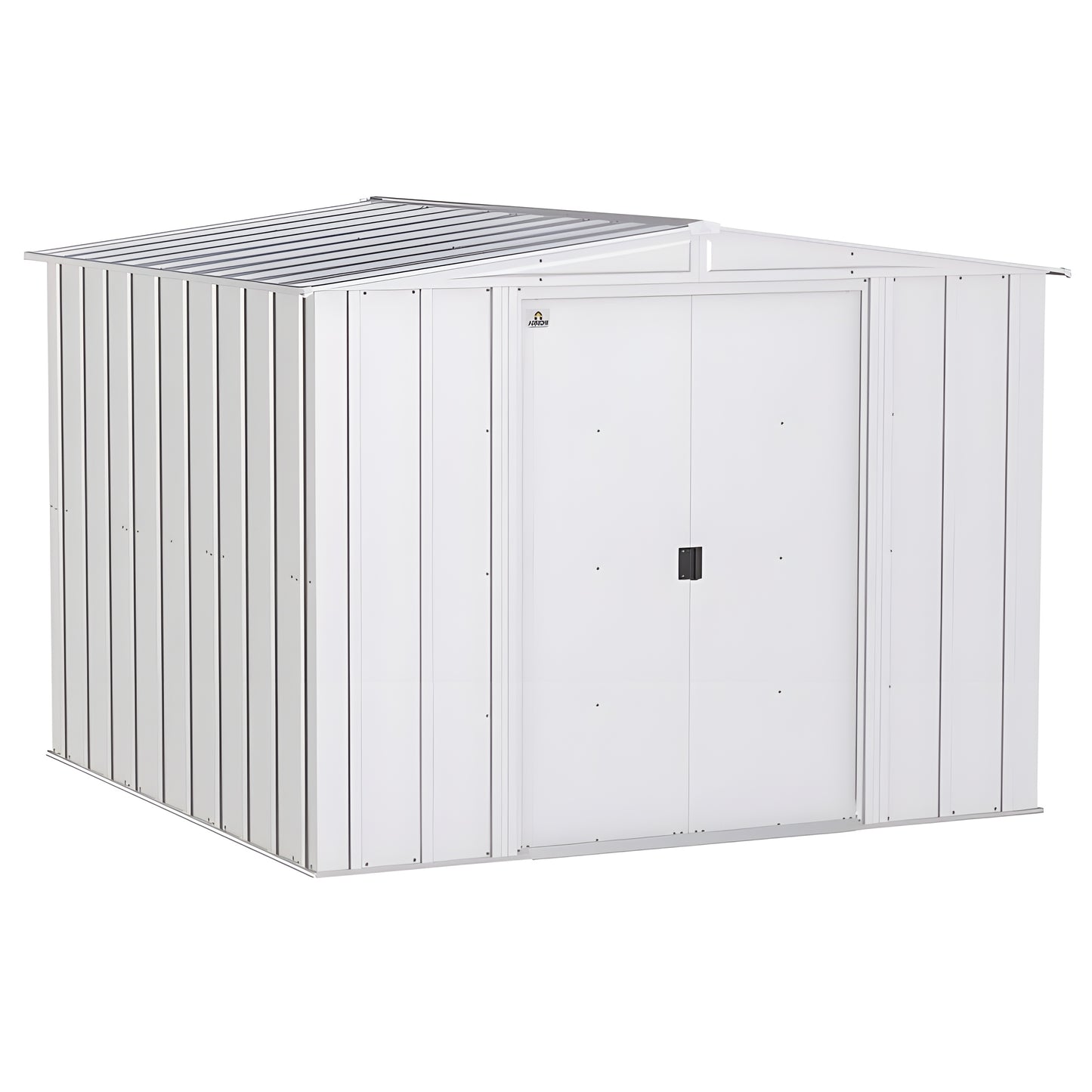 Arrow | Classic Steel Storage Shed, 8x8 ft., Flute Grey CLG88FG