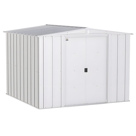 Arrow | Classic Steel Storage Shed, 8x8 ft., Flute Grey CLG88FG