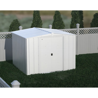 Arrow | Classic Steel Storage Shed, 8x8 ft., Flute Grey CLG88FG