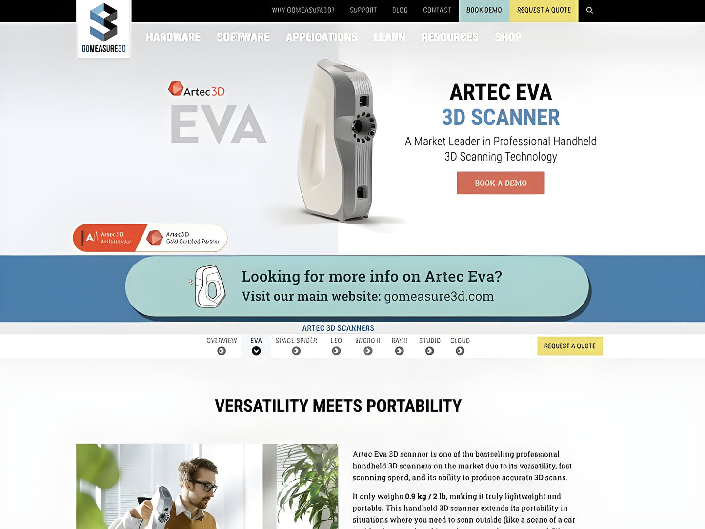 Artec Eva Lite 3D Scanner