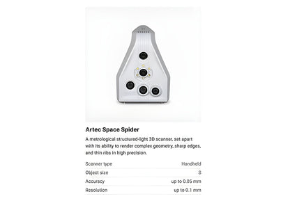 Artec Space Spider 3D Scanner (EDU)