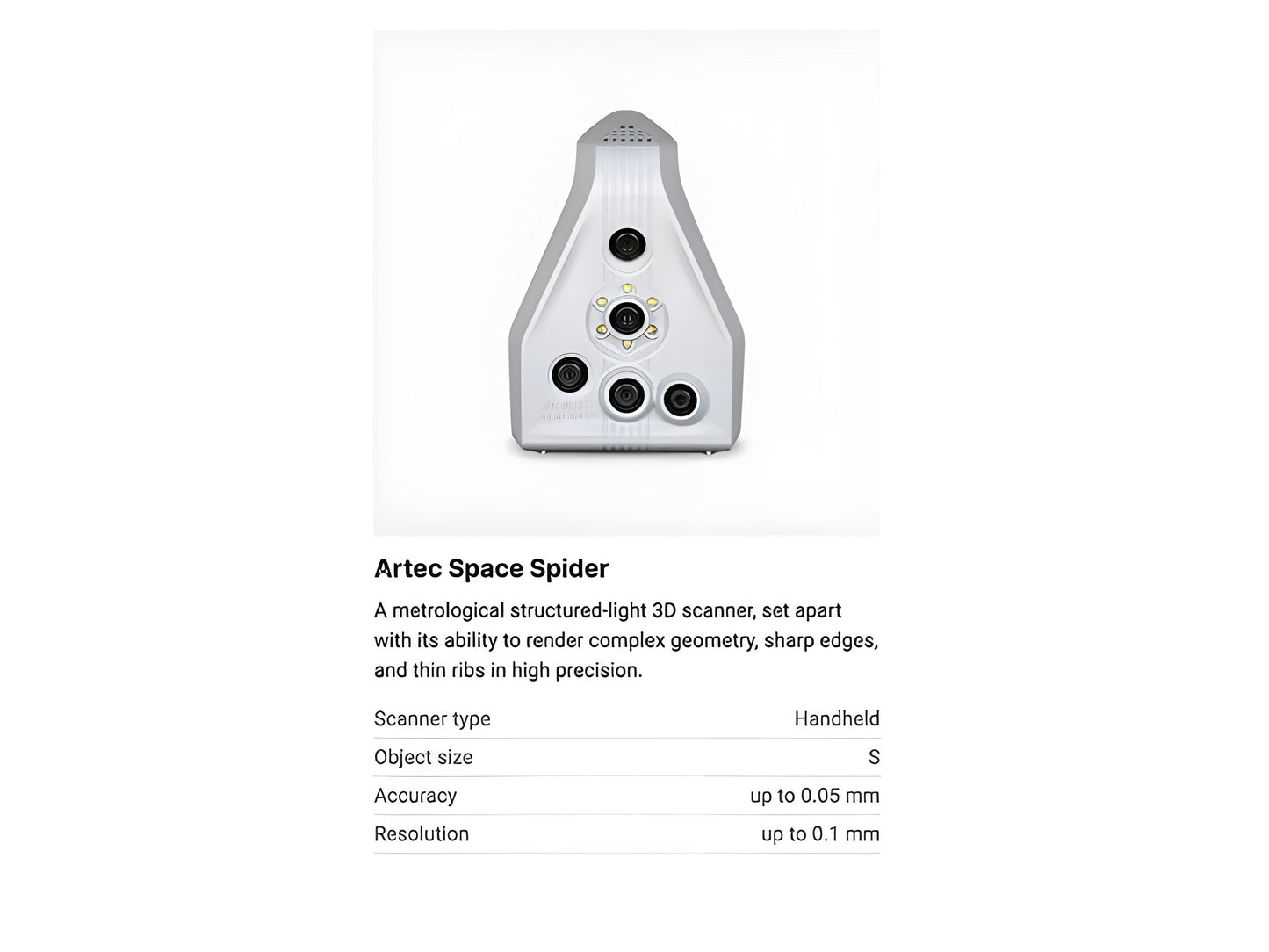 Artec Leo and Space Spider 3D Scanner Bundle