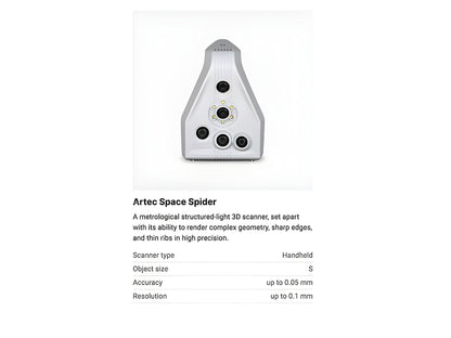 Artec Leo and Space Spider 3D Scanner Bundle