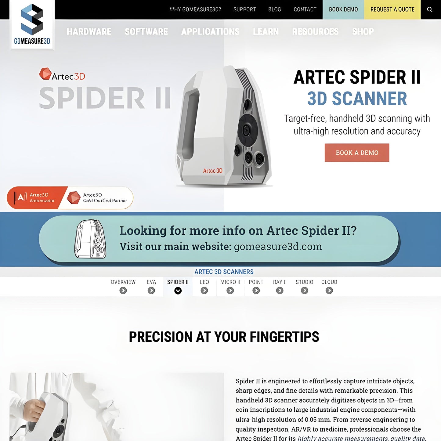 Artec Spider II 3D Scanner