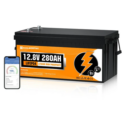 LiFePO4 12V 280Ah Lithium Iron Phosphate Battery With Bluetooth - US-L13080202117-1