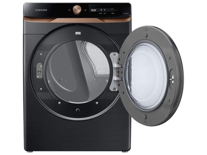 SAMSUNG 7.5 cu. ft. AI Smart Dial Electric Dryer with Super Speed Dry and MultiControl(TM) in Brushed Black - DVE46BG6500VA3-KT