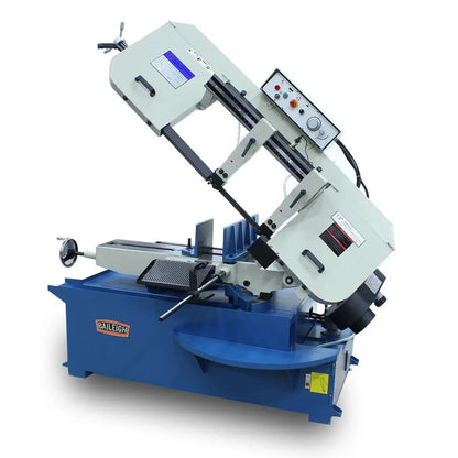 Baileigh BS-330M; 220 Volt 3 Phase Metal Cutting Band Saw Mitering Vice and Head 1-1/4" Blade Width