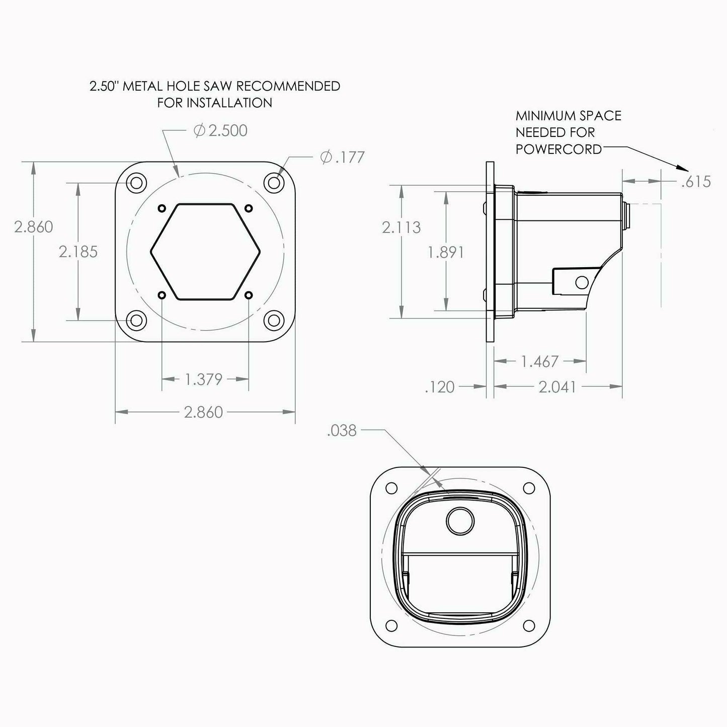 Baja Designs S1 Flush Mount LED Light Pod Reverse Kit - 387808
