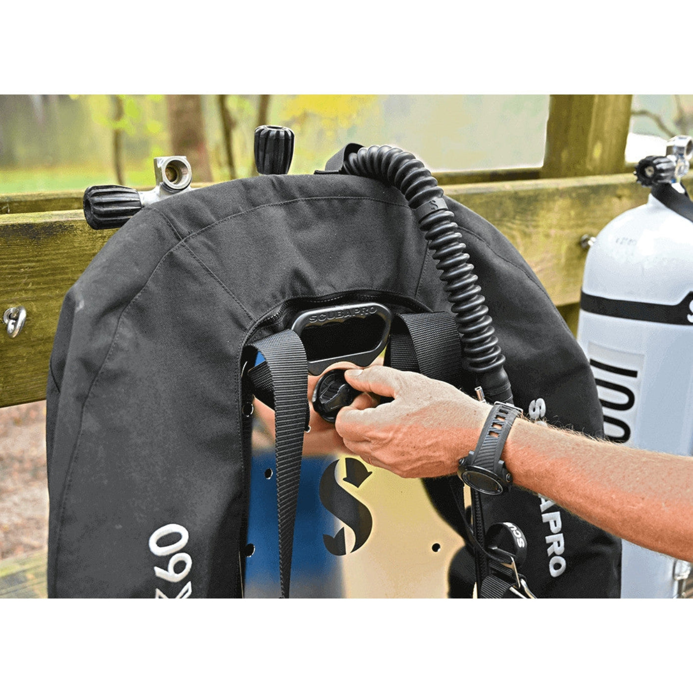Scubapro S-TEK PURE Harness System With Stainless Steel Backplate For Scuba Diving - BCD362 22.241.001