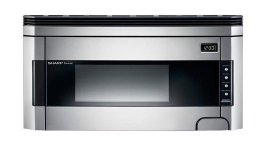 SHARP  1.5 cu. ft. 1000W Sharp Stainless Steel Over-the-Range Carousel Microwave Oven - R1514TY-KT