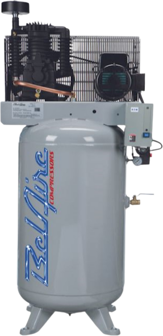 Belaire 318VL Air Compressor 80 Gallon Two Stage Single Phase 7.5HP 175PSI New - 2021119838
