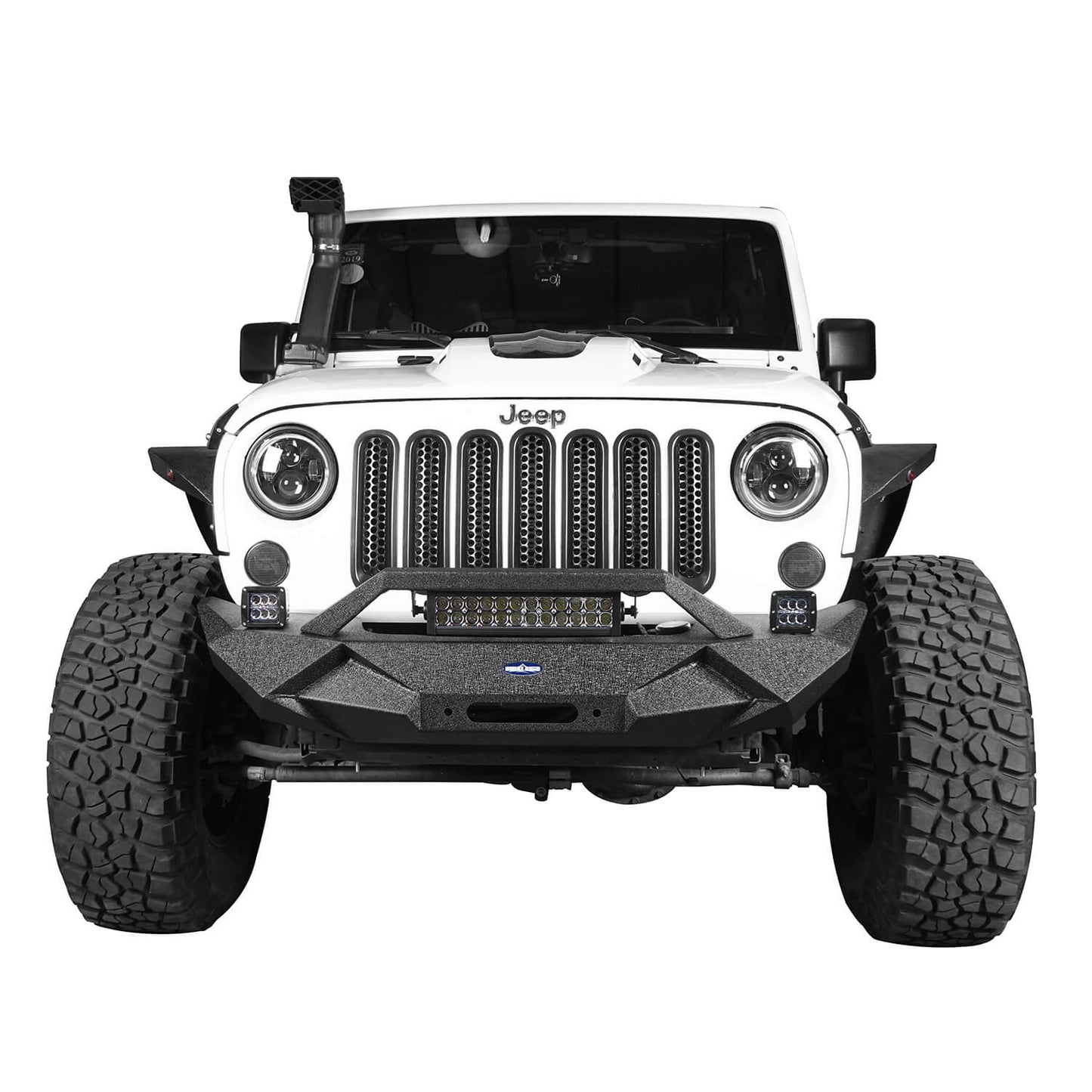 Hooke Road Blade Master Front Bumper w/Winch Plate & Light Bar(07-18 Jeep Wrangler JK)
