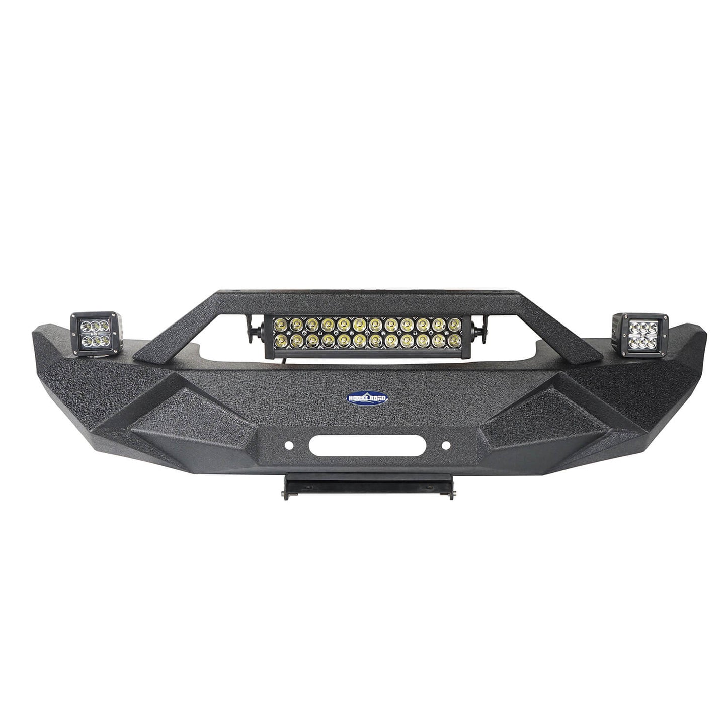 Hooke Road Blade Master Front Bumper w/Winch Plate & Light Bar(07-18 Jeep Wrangler JK)