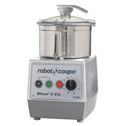 Robot Coupe BLIXER5VV Variable Speed Food Processor with 5.5 Qt. Stainless Steel Bowl - RCBLIXER5V