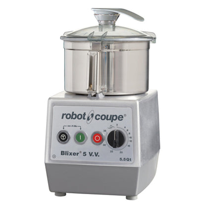 Robot Coupe BLIXER5VV Variable Speed Food Processor with 5.5 Qt. Stainless Steel Bowl - RCBLIXER5V