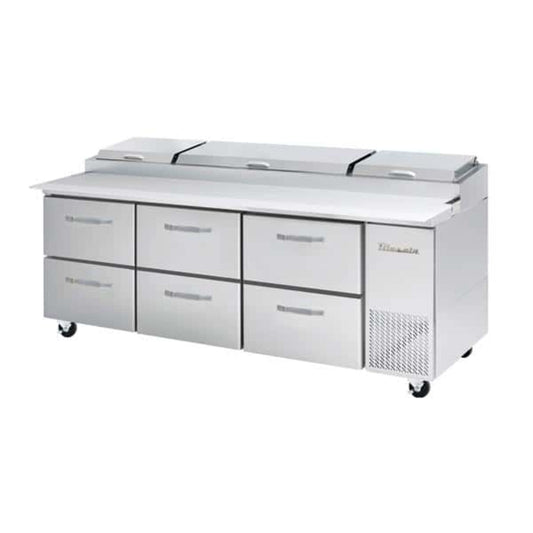 Blue Air BAPP67-D4-HC | 67" Wide 4 Drawer Pizza Prep Table - BAPP67-D4-HC